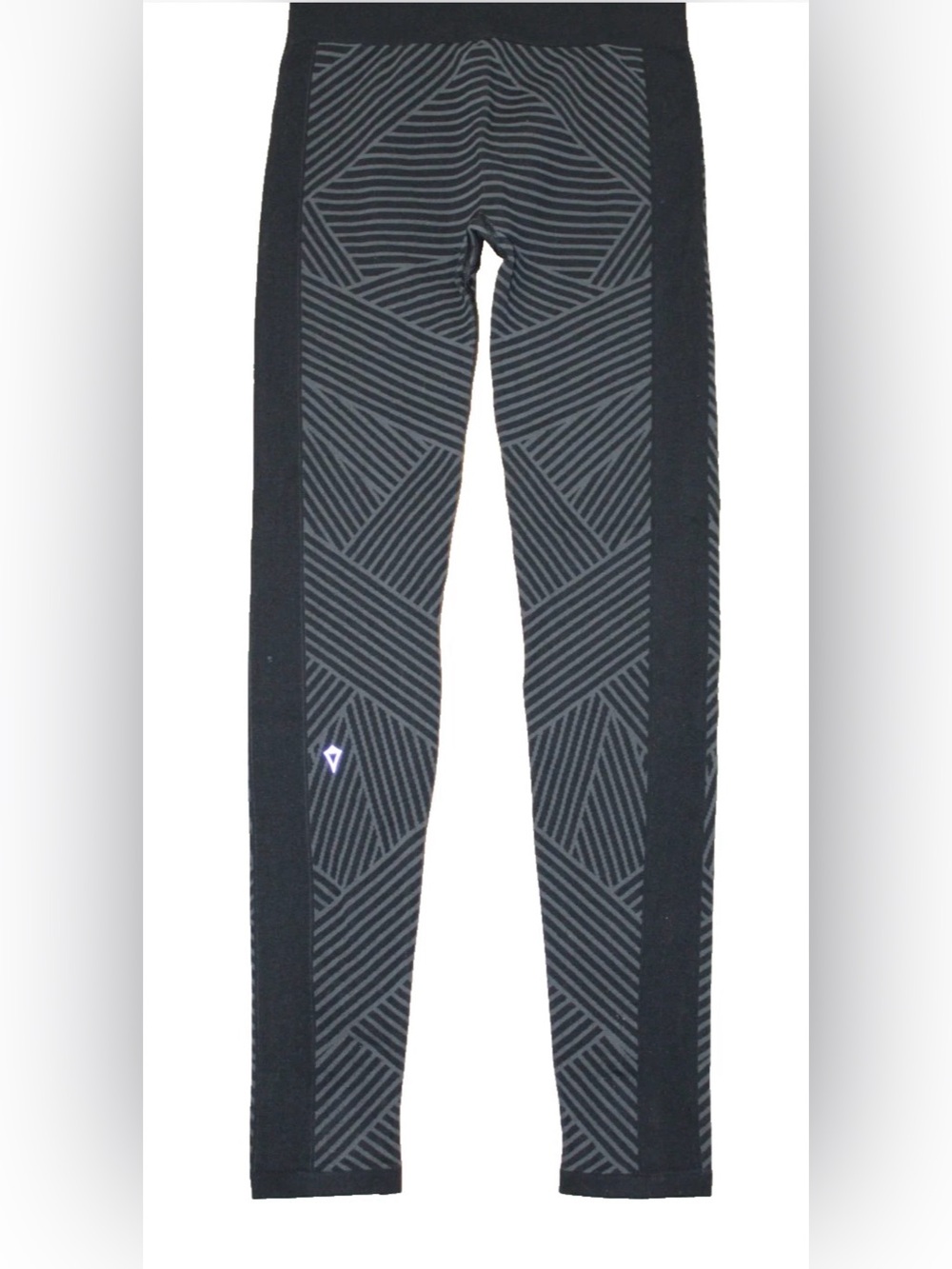 Ivivva by Lululemon Girls Leggings Size 10 Full-Length Black Gray Print